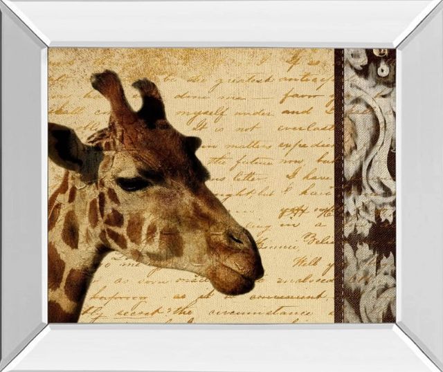 Classy Art Madagascar Safari I by Patricia Pinto Mirror Framed Wall Art-0