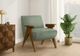 Monarch Specialties Inc. Green/Walnut 31" Accent Chair-1