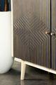 Coaster® Ixora White Washed/Black 2-Door Accent Cabinet-4
