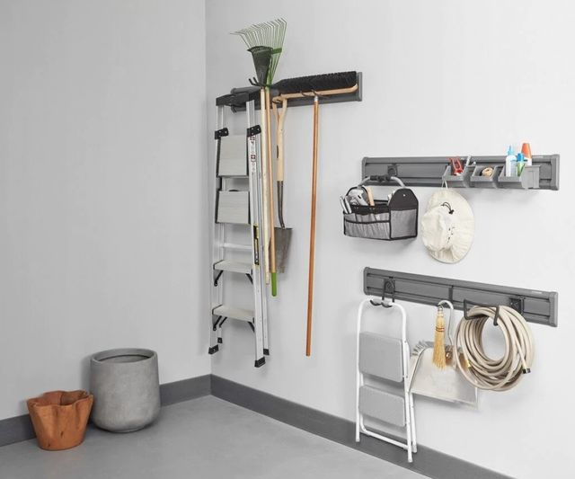 Gladiator 2 Piece 4' Smoke GearTrack® Garage Wall Organizers-2