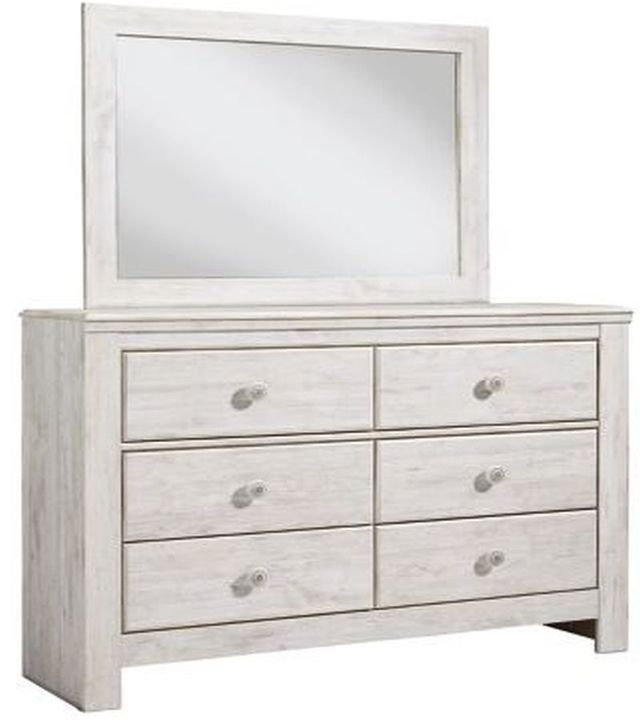 Signature Design by Ashley® Paxberry Whitewash Bedroom Mirror-2