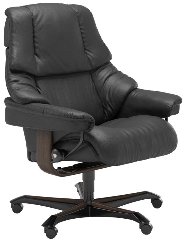 Stressless® by Ekornes® Customizable Reno Medium Home Office Chair-0