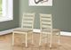 Monarch Specialties Inc. 2-Piece Antique White/Beige Linen Look 38" Upholstered Dining  Side Chairs-2