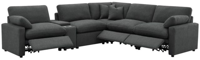 Coaster® Collins 6-Piece Dark Gray Modular Power Reclining Sectional-1