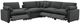 Coaster® Collins 6-Piece Dark Gray Modular Power Reclining Sectional-1