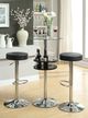 Coaster® Ramses Black/Chrome Adjustable Stool-1
