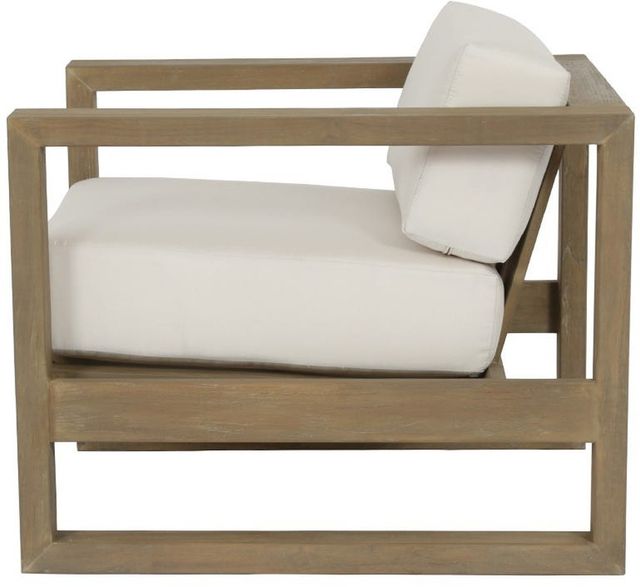 Sunset West Coastal Beige/Natural Fabric/Teak Outdoor Club Chair-3