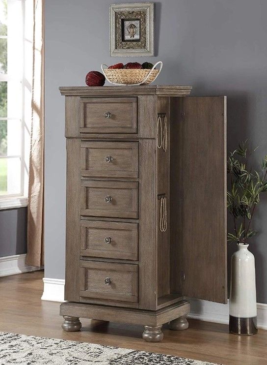 New Classic® Home Furnishings Allegra Pewter Swivel Chest-1