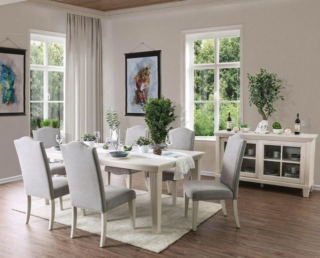 Furniture of America® Daniella 2-Piece Gray Side Chair Set-1