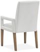 Magnussen Home® Lindon Belgian Wheat/White Dining Arm Chair with Upholstered Seat & Back-4