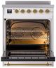 Ilve® Nostalgie II Series 30" White Pro Style Induction Range-1