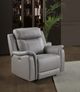 Mazin Furniture Cyrus Light Gray Power Glider Reclining Chair-2