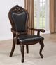 Furniture of America® Manzanita Black/Dark Cherry Arm Chair-1