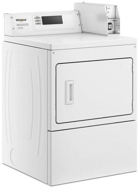 Whirlpool Commercial® 7.4 Cu. Ft. White Front Load Gas Dryer -2