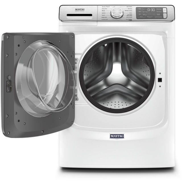 Maytag® 5.0 Cu. Ft. White Front Load Washer-1