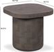 TOV Furniture Suraya Dark Umber Concrete Indoor/Outdoor Side Table-2