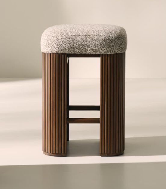 Rowe® Customizable Kindred Counter Stool in Sesame Legs-1