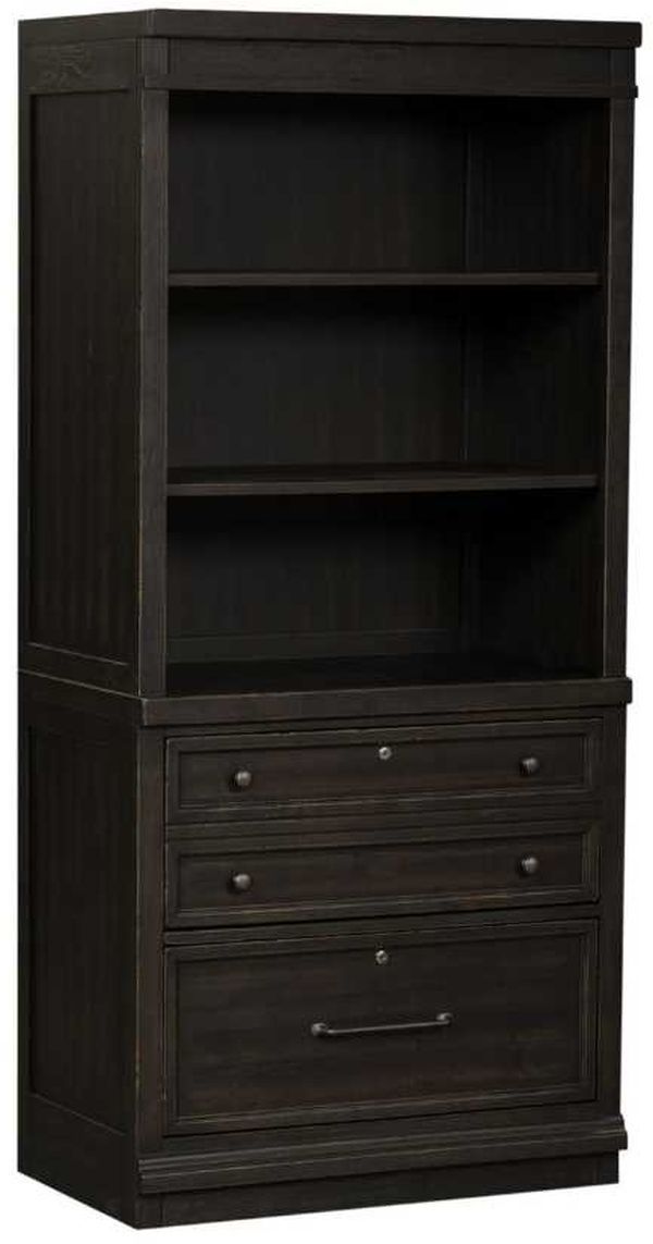 Liberty Furniture Harvest Home Chalkboard Hutch and Cabinet Set-0