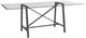 Bassett Mirror Ross Glass Top Dining Table with Pewter Base-0