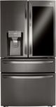 LG 36" 22.5 Cu. Ft. PrintProof™ Black Stainless Steel Smart Wi-Fi Enabled Counter Depth French Door Refrigerator with CraftIce™-3