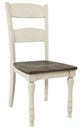 Jofran Inc. Madison County Brown/Vintage White Ladderback Dining Chair-0