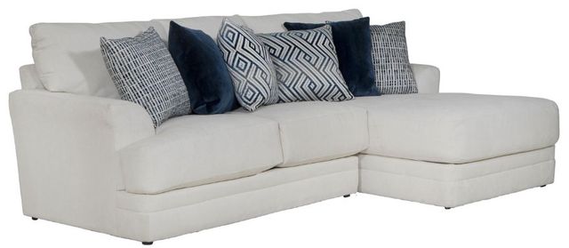 Jackson Furniture Polaris 2-Piece Off-White Right-Arm Facing Loveseat Sectional and Chaise-0