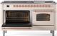 Ilve® Nostalgie II Series 60" Antique White Pro Style Dual Fuel Range-2