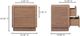 Moe's Home Collection Round Off Walnut Brown Tall Nightstand-4