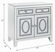 ACME Furniture Noralie Mirrored Cabinet with Two Drawers-4