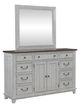 Liberty Furniture River Place Riverstone White/Tobacco Dresser and Mirror-0