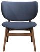 New Classic® Home Furnishings Alder Blue/Walnut Upholstered Lounge Chair-2