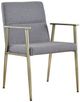 VIG Furniture Modrest Sabri Gray/Antique Brass Dining Chair-0