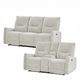 Global Furniture USA Light Grey Manual Reclining Sofa with Reclining Loveseat-1