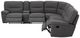 Emerald Home Alberta 6-Piece Charcoal Gray Manual Reclining Sectional Set-2