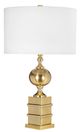 A & B Home Gold Round Body Table Lamp-1
