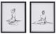 Olliix by Madison Park Feminine Figures Black/White Deckle Edge Sketch 2 Piece Framed Wall Art Set-0