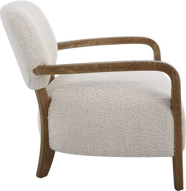 Uttermost® Telluride Natural Shearling Accent Chair-4