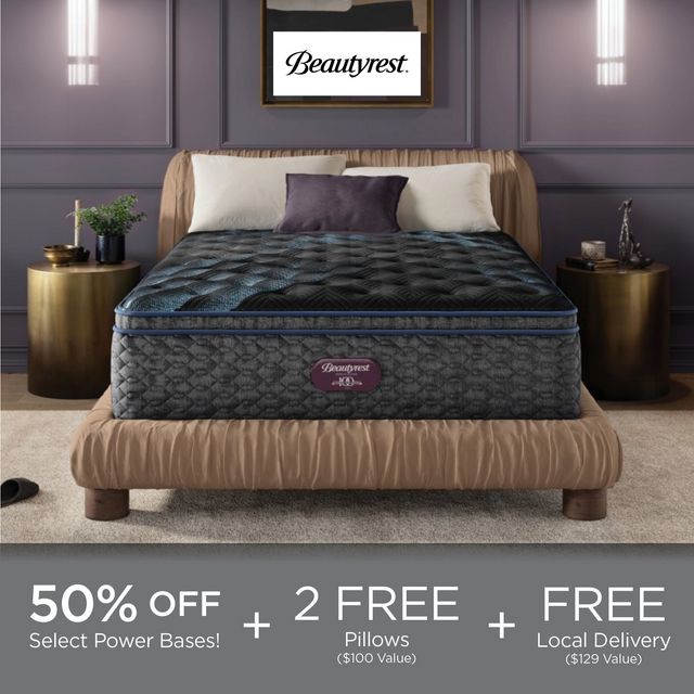 Beautyrest® World Class™ Level Four 16.25" Pocketed Coil Plush Pillow Top Queen Mattress
