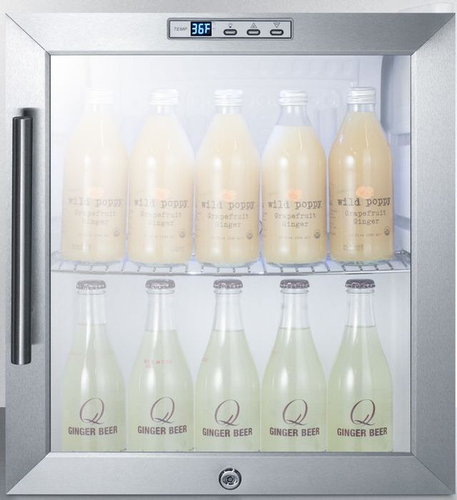 Summit® Commercial Series 1.7 Cu. Ft. Stainless Steel Beverage Center-2