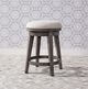 Liberty Furniture Modern Farmhouse Dusty Charcoal/Gray Console Swivel Stool-1