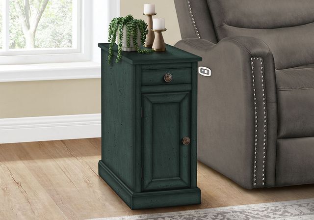 Monarch Specialties Inc. Antique Blue Narrow Accent Table-3