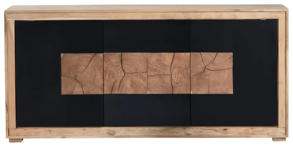 Crestview Collection Heartwood Media Credenza Sideboard - Thumbnail 3