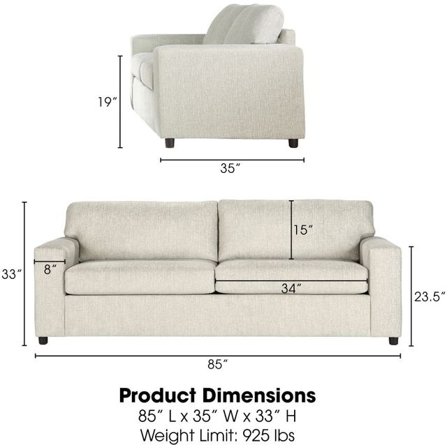 New Classic® Home Furnishings Kylo Chiffon Natural Sofa-2