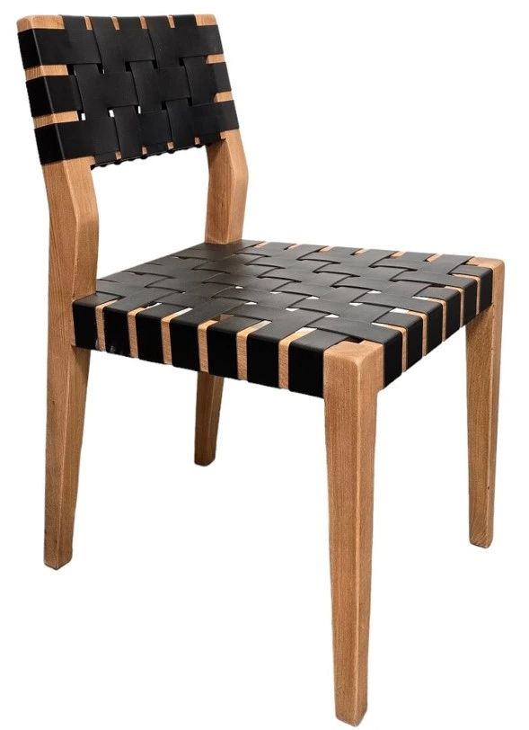 Nest Home Collections Norma Black/Natural Side Chair-0