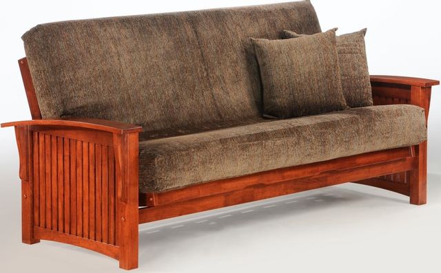 Night & Day Furniture™ Winter Cherry Queen Moon Glider Futon-0