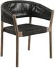 Armen Living Doris 2-Piece Charcoal Dining Chairs-0