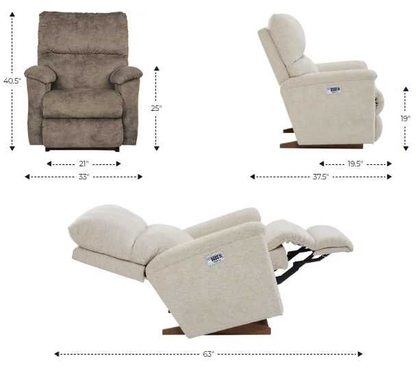 La-Z-Boy® Brooks Shadow Power Rocking Recliner with Headrest and Lumbar-2