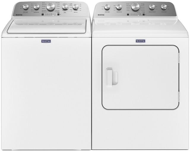 Maytag® White Top Load Washer & Gas Dryer Laundry Pair-0