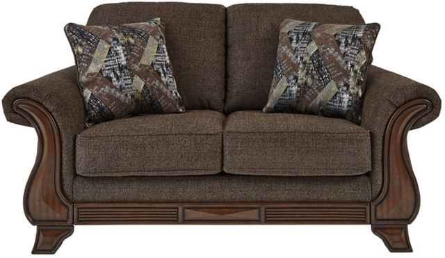 Benchcraft® Miltonwood Teak Loveseat-1