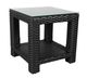 CabanaCoast® Customizable Brighton Aluminum 24" Outdoor Square Side Table-0